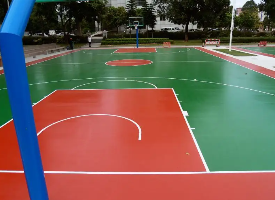 天津大学硅PU篮球场项目